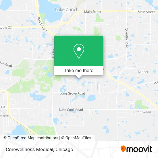 Corewellness Medical map