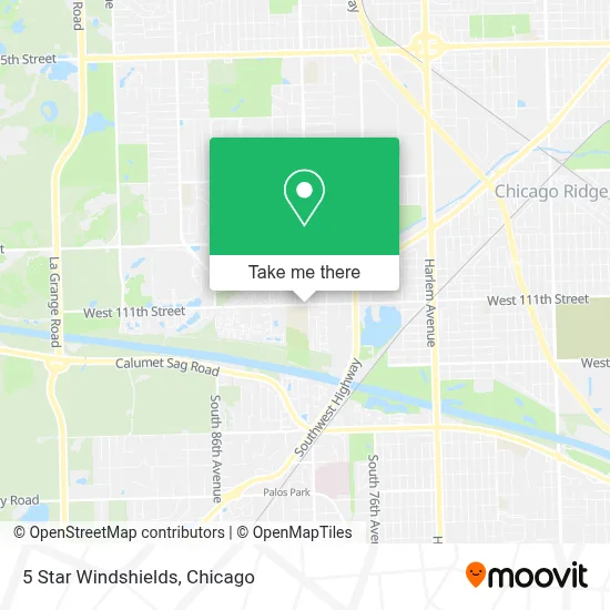 5 Star Windshields map