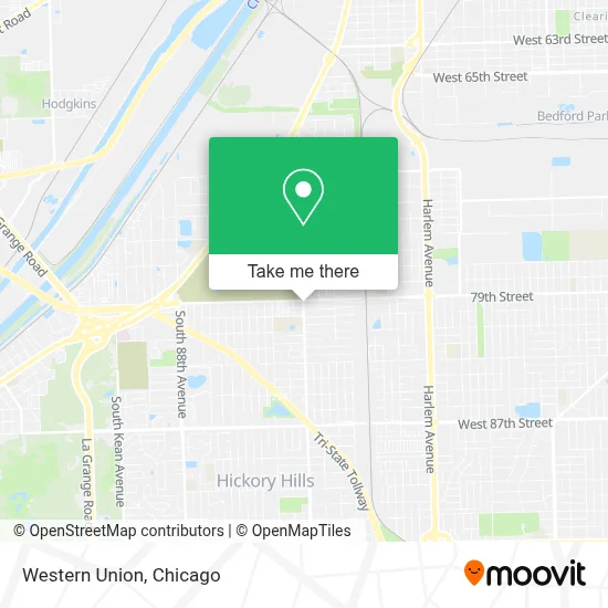 Western Union map