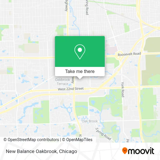 New Balance Oakbrook map