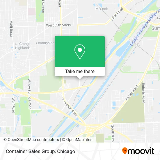 Container Sales Group map