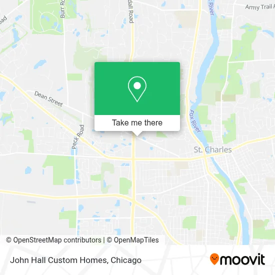 John Hall Custom Homes map