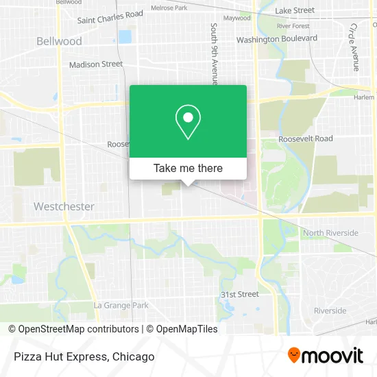 Pizza Hut Express map