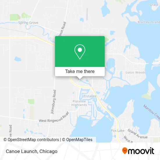 Canoe Launch map