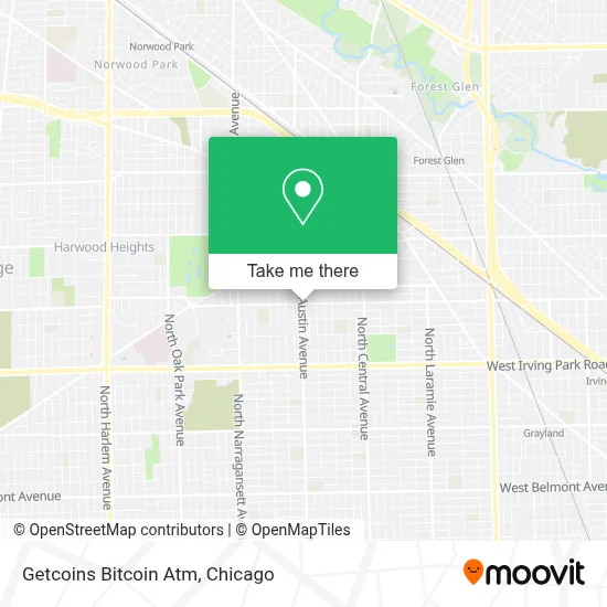 Getcoins Bitcoin Atm map