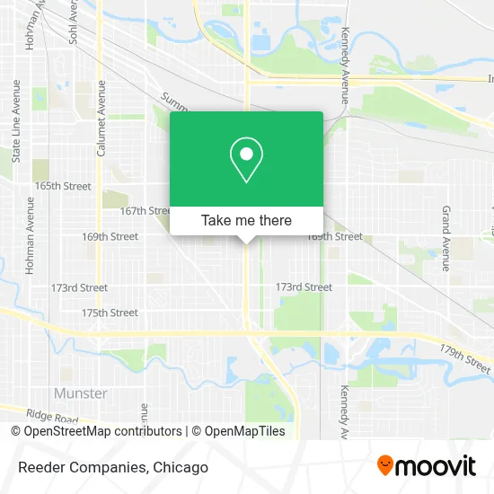 Reeder Companies map