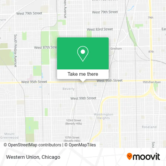 Western Union map