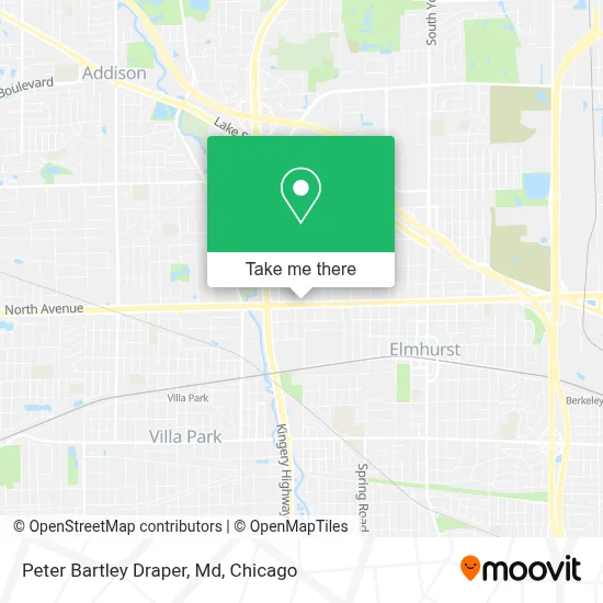 Peter Bartley Draper, Md map