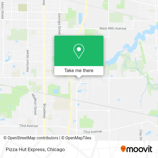 Pizza Hut Express map