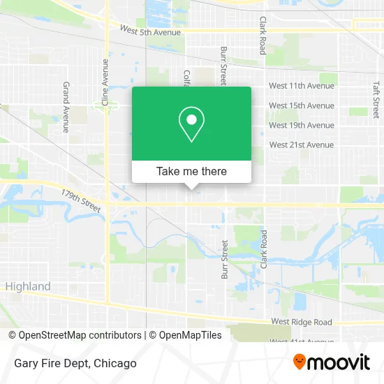 Gary Fire Dept map