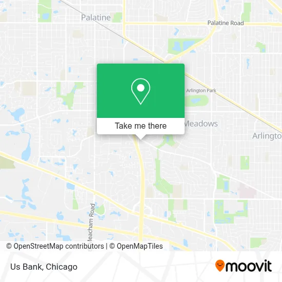 Us Bank map