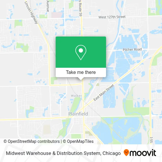 Midwest Warehouse & Distribution System map