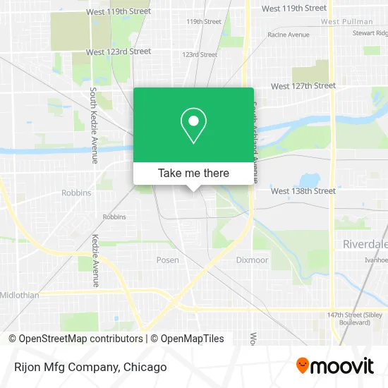 Rijon Mfg Company map