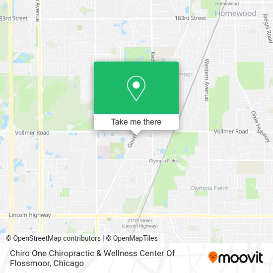 Chiro One Chiropractic & Wellness Center Of Flossmoor map