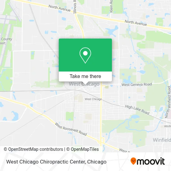 West Chicago Chiropractic Center map