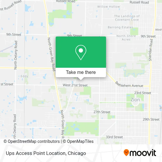 Ups Access Point Location map