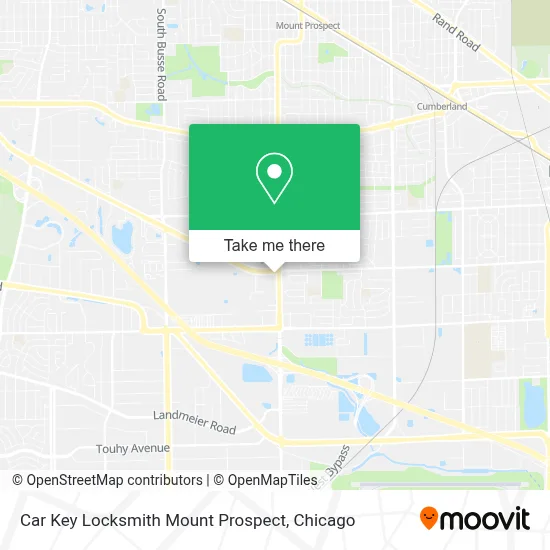 Car Key Locksmith Mount Prospect map
