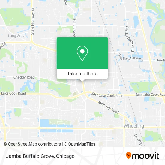 Jamba Buffalo Grove map
