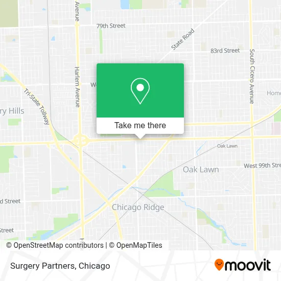 Surgery Partners map