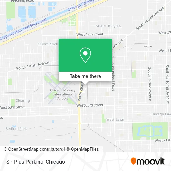 SP Plus Parking map