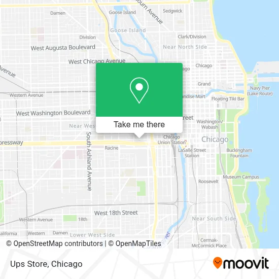 Ups Store map