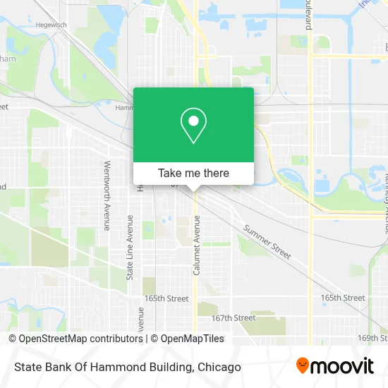 State Bank Of Hammond Building map