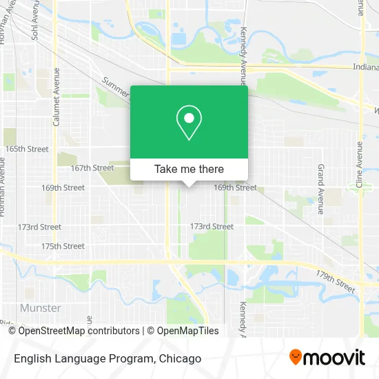 English Language Program map
