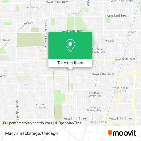 Macy's Backstage map