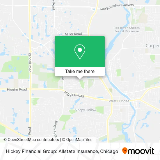Hickey Financial Group: Allstate Insurance map