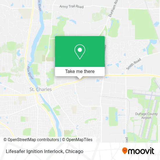 Lifesafer Ignition Interlock map