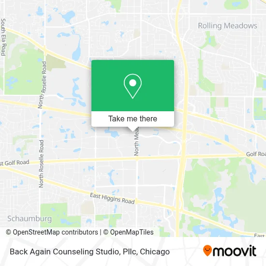 Back Again Counseling Studio, Pllc map