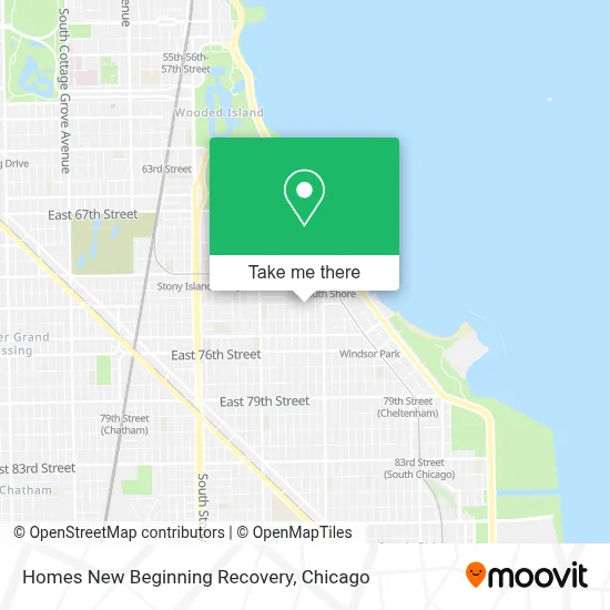 Homes New Beginning Recovery map