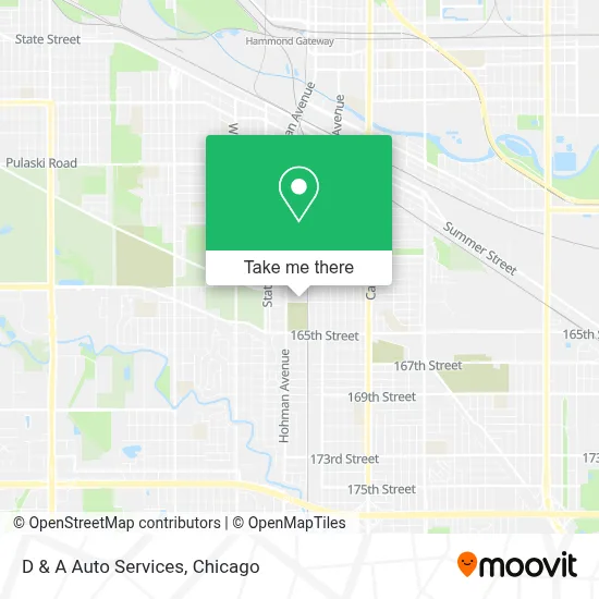 D & A Auto Services map