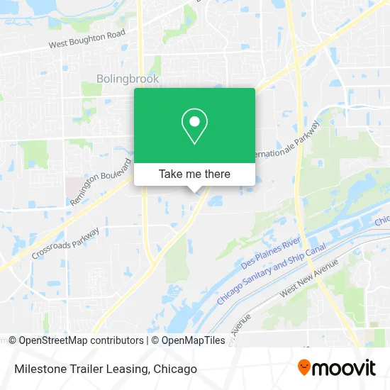 Milestone Trailer Leasing map