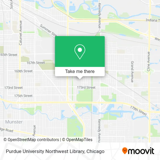 Purdue University Northwest Library map