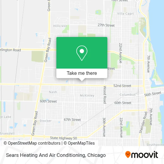 Sears Heating And Air Conditioning map