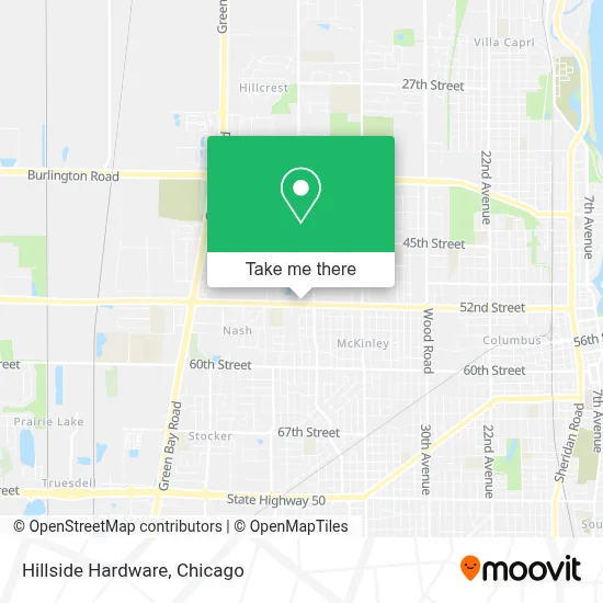 Hillside Hardware map