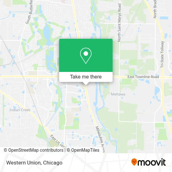 Western Union map