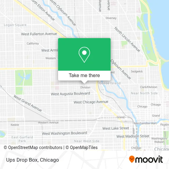 Ups Drop Box map