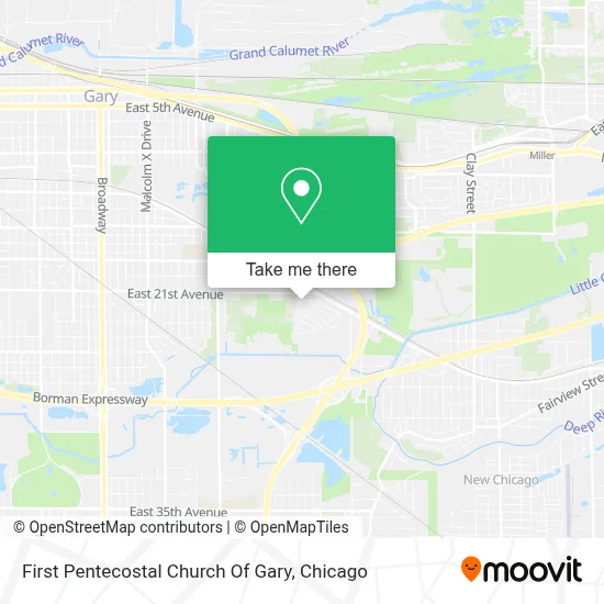 First Pentecostal Church Of Gary map