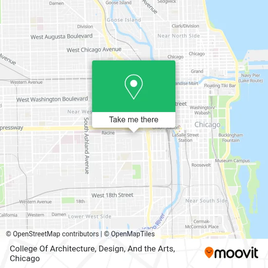 College Of Architecture, Design, And the Arts map