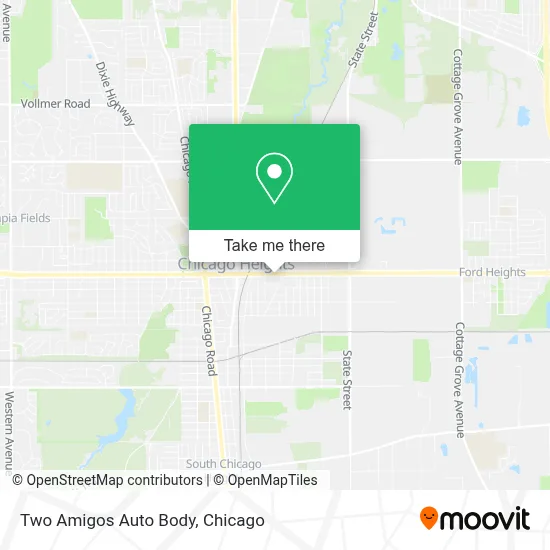 Two Amigos Auto Body map