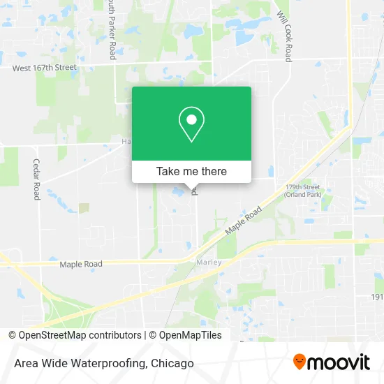Area Wide Waterproofing map