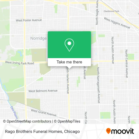Rago Brothers Funeral Homes map