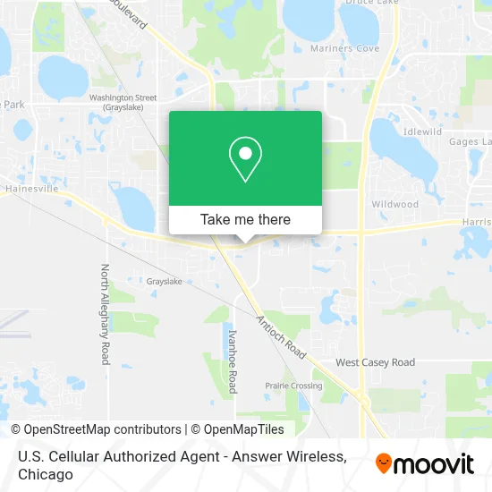 U.S. Cellular Authorized Agent - Answer Wireless map