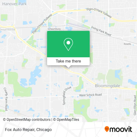 Fox Auto Repair map