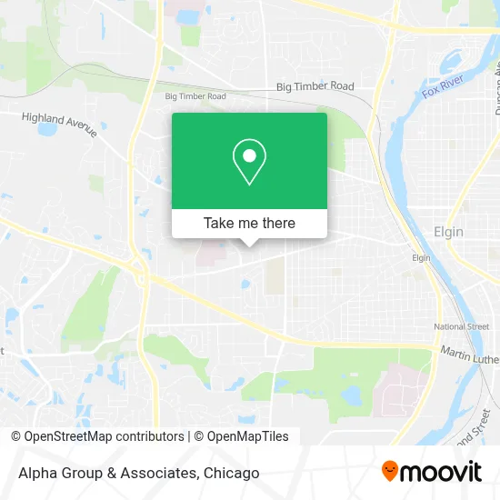 Alpha Group & Associates map