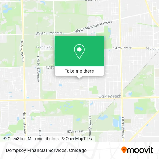 Dempsey Financial Services map