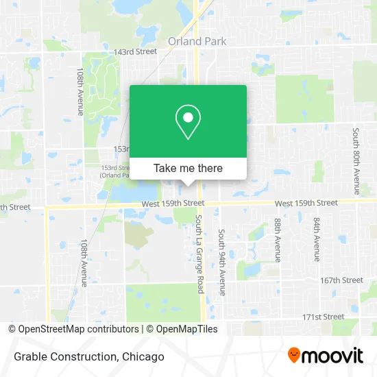 Grable Construction map