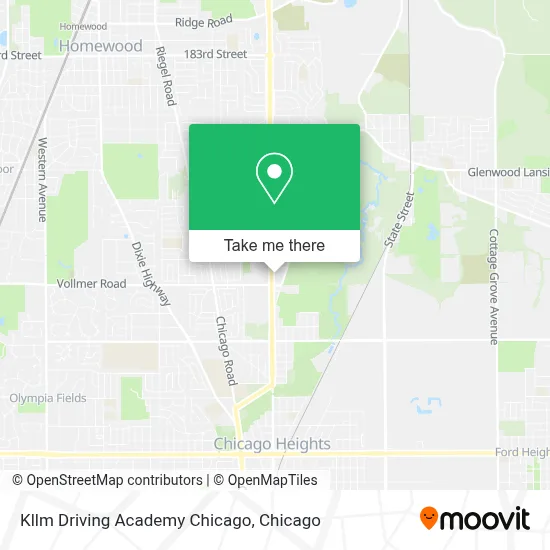 Kllm Driving Academy Chicago map
